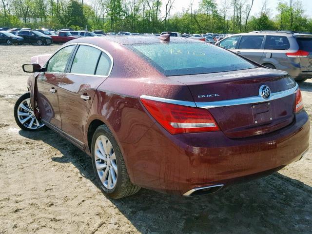 1G4GB5G33GF251717 - 2016 BUICK LACROSSE MAROON photo 3