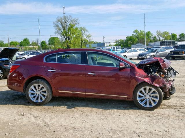 1G4GB5G33GF251717 - 2016 BUICK LACROSSE MAROON photo 9