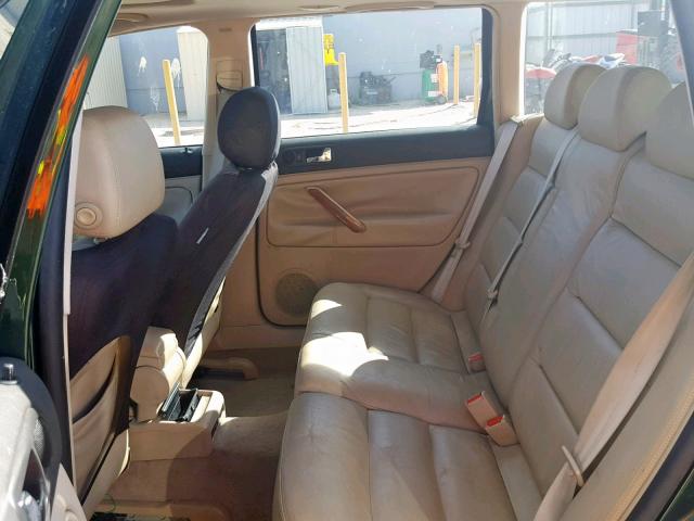 WVWLH63B21E005713 - 2001 VOLKSWAGEN PASSAT GLX 绿色 照片 6