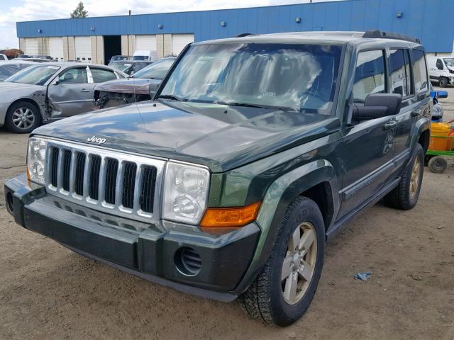 1J8HG48N38C245075 - 2008 JEEP COMMANDER GREEN photo 2
