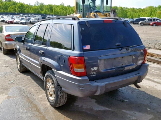 1J4GW48S92C121485 - 2002 JEEP GRAND CHER BLUE photo 3