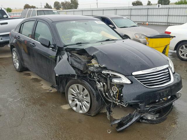 1C3CCBAB9CN104479 - 2012 CHRYSLER 200 LX BLACK photo 1