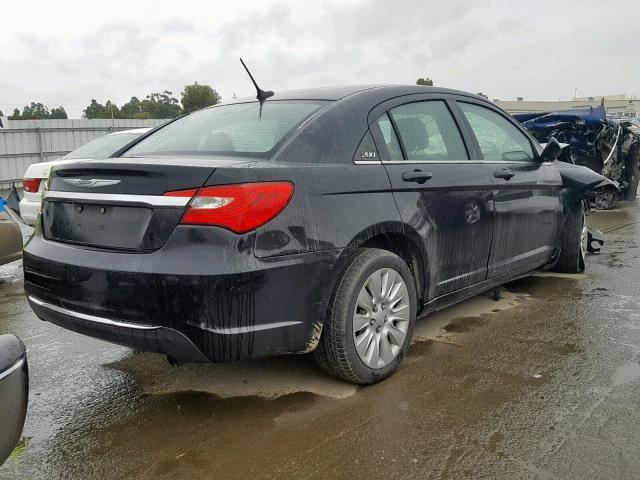 1C3CCBAB9CN104479 - 2012 CHRYSLER 200 LX BLACK photo 4