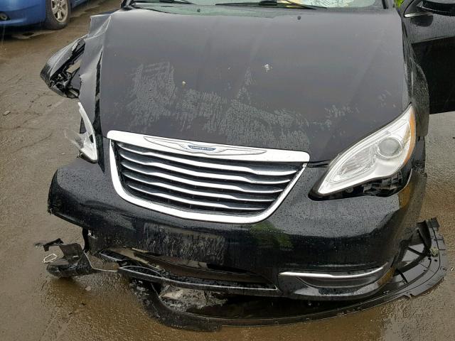 1C3CCBAB9CN104479 - 2012 CHRYSLER 200 LX BLACK photo 7