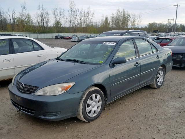 4T1BE32K14U303311 - 2004 TOYOTA CAMRY LE GREEN photo 2