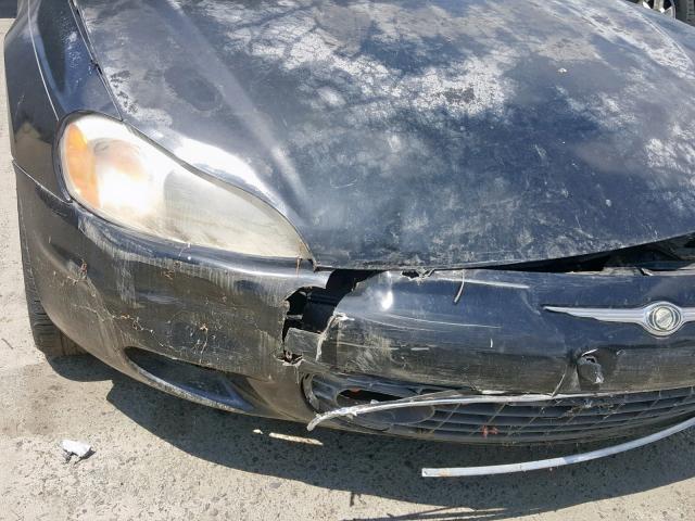 4C3AG52H61E092884 - 2001 CHRYSLER SEBRING LX BLACK photo 9