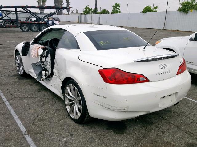 JN1CV6FE3AM353348 - 2010 INFINITI G37 BASE WHITE photo 3