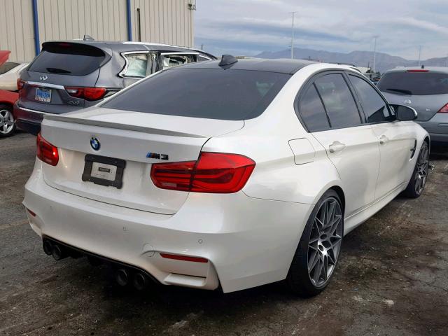 WBS8M9C37H5G85822 - 2017 BMW M3 WHITE photo 4