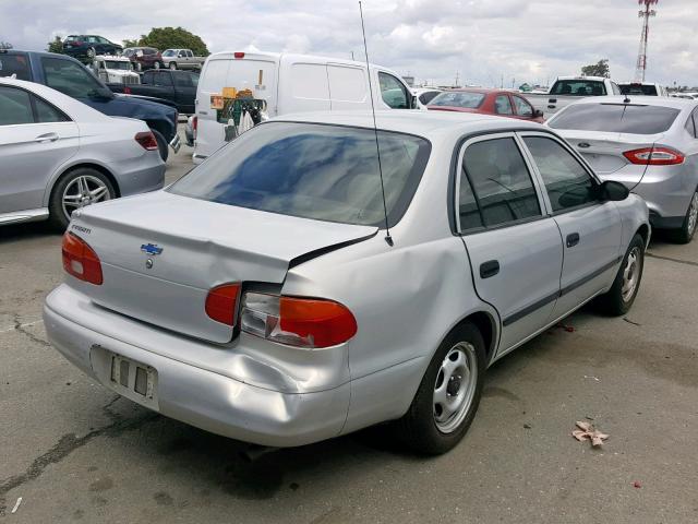 1Y1SK5281YZ423787 - 2000 CHEVROLET GEO PRIZM SILVER photo 4