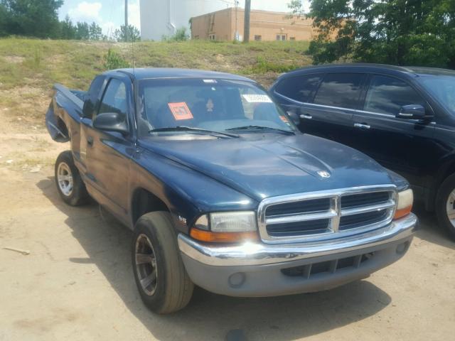 1B7GL22X2WS616775 - 1998 DODGE DAKOTA GREEN photo 1