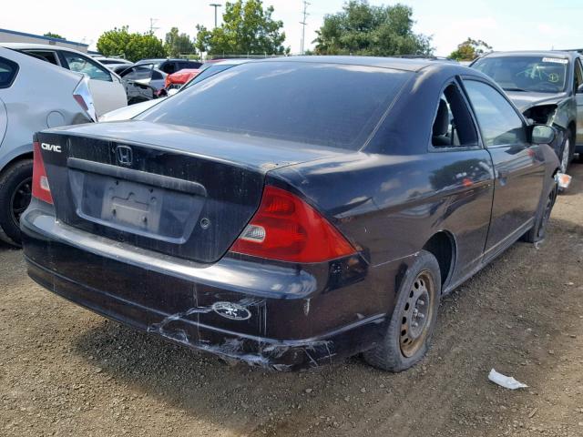 1HGEM21232L056149 - 2002 HONDA CIVIC DX BLACK photo 4