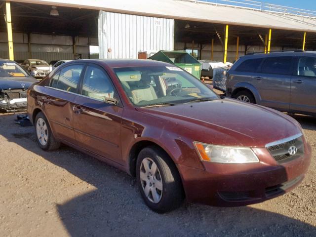 5NPET46C58H350292 - 2008 HYUNDAI SONATA MAROON photo 1