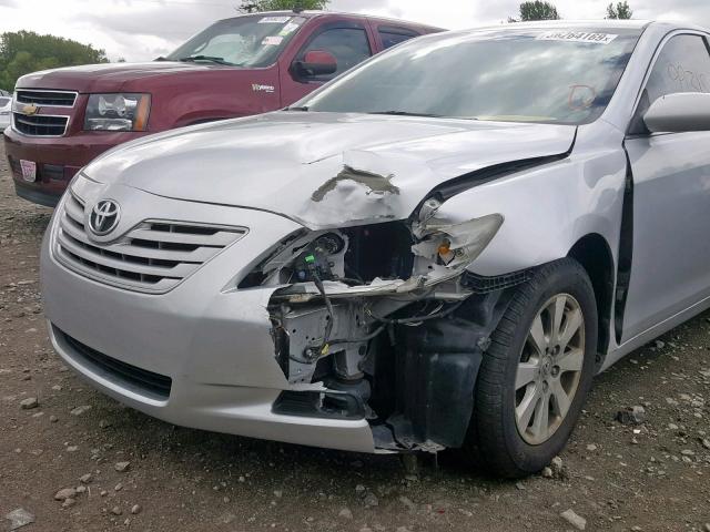 JTNBE46K273069318 - 2007 TOYOTA CAMRY NEW SILVER photo 9