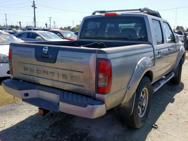 1N6ED27T32C365518 - 2002 NISSAN FRONTIER C SILVER photo 4