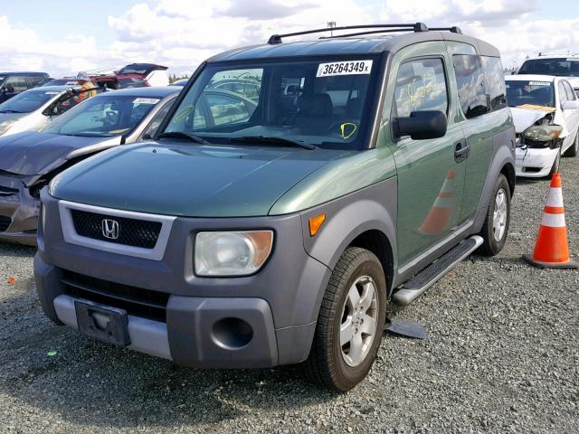 5J6YH28553L035704 - 2003 HONDA ELEMENT EX GREEN photo 2