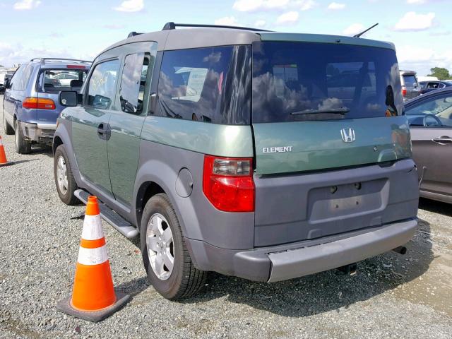 5J6YH28553L035704 - 2003 HONDA ELEMENT EX GREEN photo 3