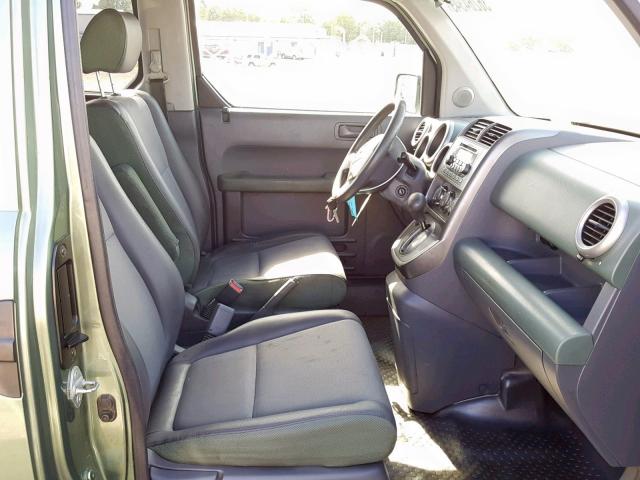 5J6YH28553L035704 - 2003 HONDA ELEMENT EX GREEN photo 5