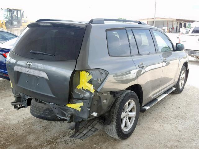 5TDZK3EH1AS023044 - 2010 TOYOTA HIGHLANDER GREEN photo 4