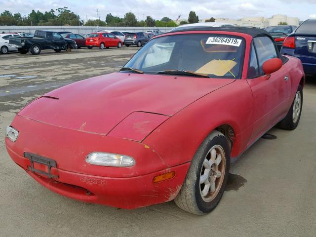 JM1NA351XM0228809 - 1991 MAZDA MX-5 MIATA RED photo 2