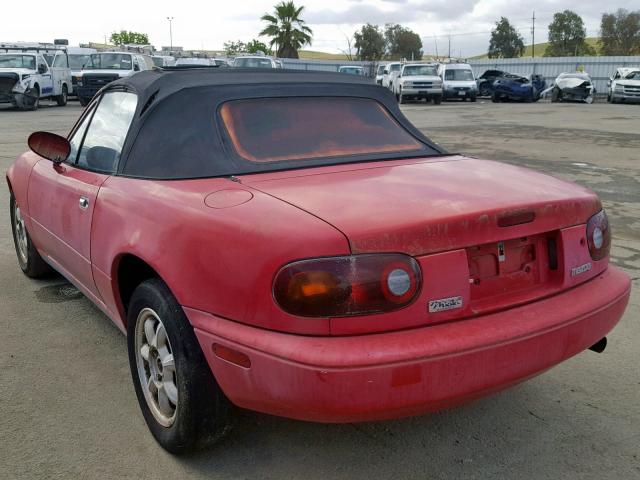 JM1NA351XM0228809 - 1991 MAZDA MX-5 MIATA RED photo 3