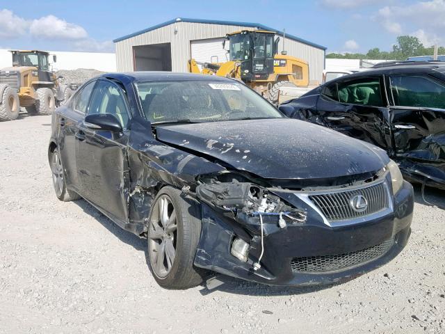 JTHBF5C25A5114662 - 2010 LEXUS IS 250 BLACK photo 1