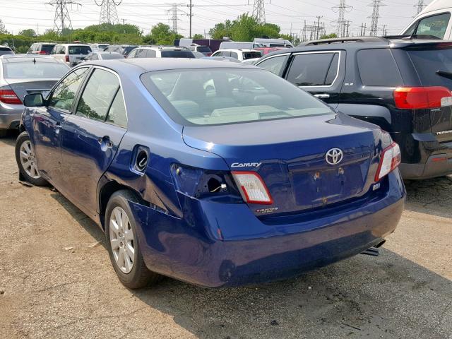 JTNBB46K283046518 - 2008 TOYOTA CAMRY HYBR BLUE photo 3