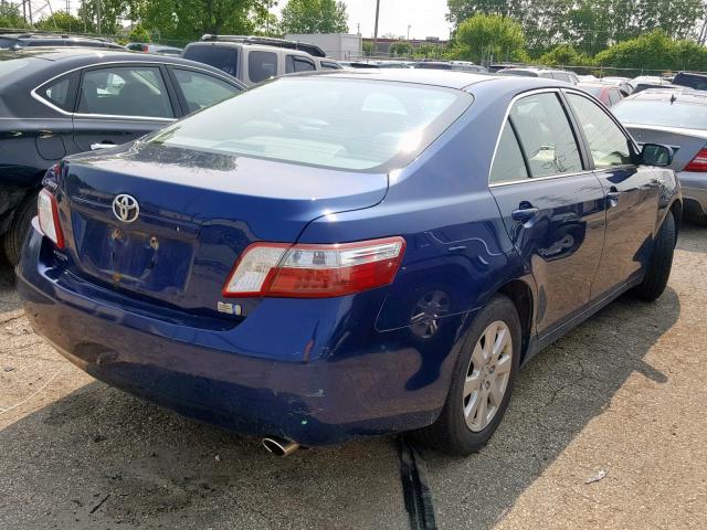 JTNBB46K283046518 - 2008 TOYOTA CAMRY HYBR BLUE photo 4