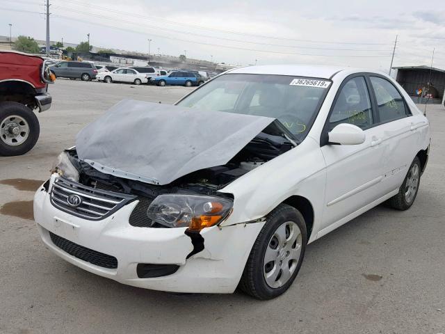 KNAFE221895657316 - 2009 KIA SPECTRA EX WHITE photo 2