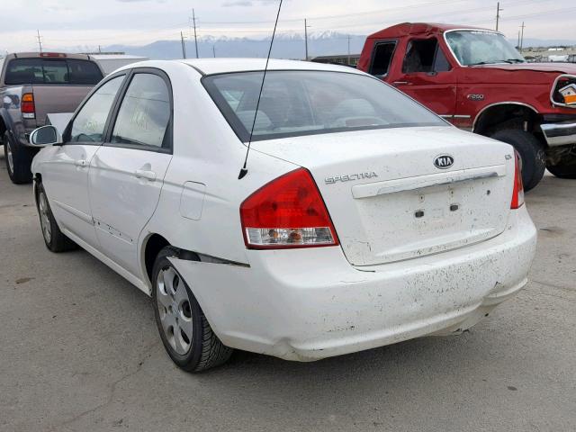 KNAFE221895657316 - 2009 KIA SPECTRA EX WHITE photo 3