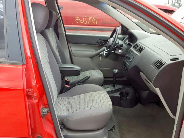 1FAFP34N76W140779 - 2006 FORD FOCUS ZX4 RED photo 5