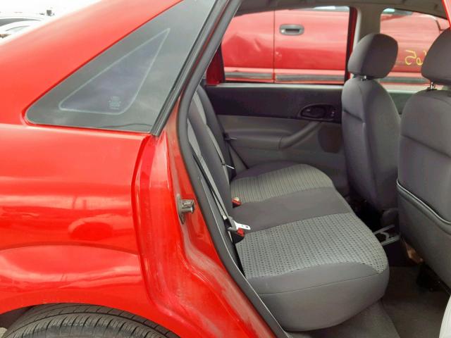 1FAFP34N76W140779 - 2006 FORD FOCUS ZX4 RED photo 6