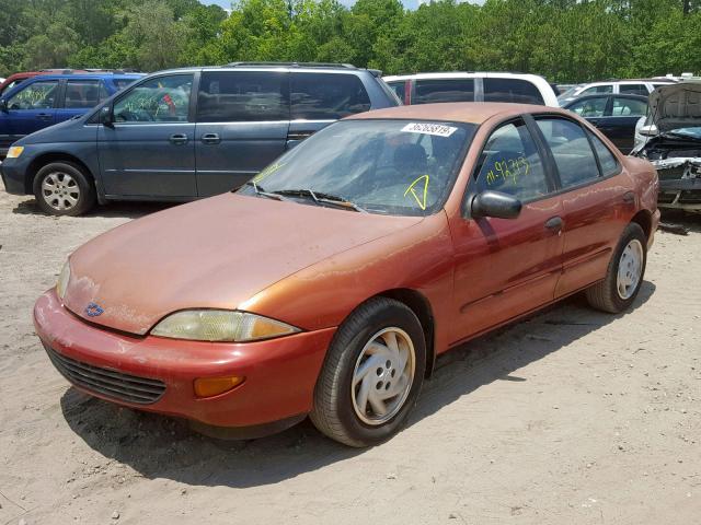 1G1JF5244W7144191 - 1998 CHEVROLET CAVALIER L RED photo 2