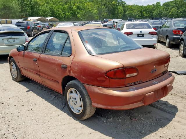 1G1JF5244W7144191 - 1998 CHEVROLET CAVALIER L RED photo 3