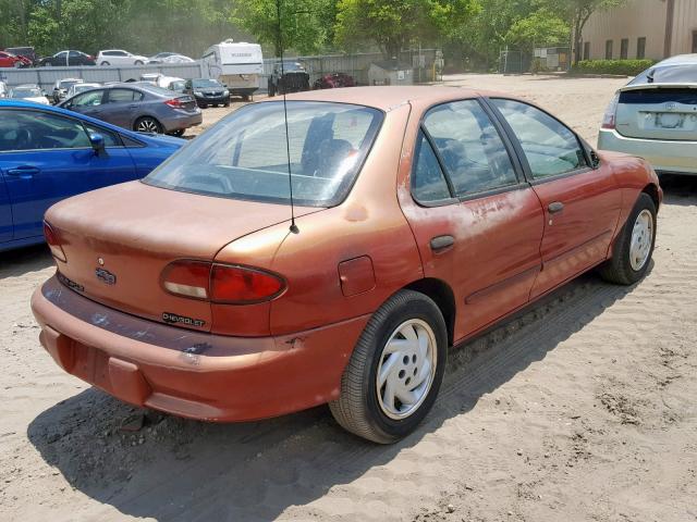 1G1JF5244W7144191 - 1998 CHEVROLET CAVALIER L RED photo 4