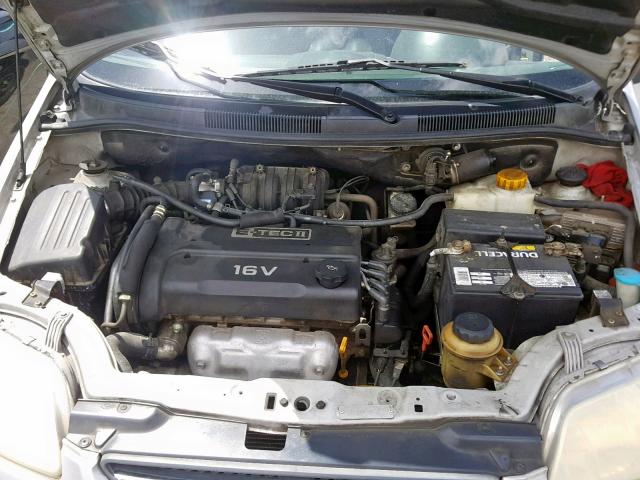 KL1TD56686B653805 - 2006 CHEVROLET AVEO BASE Күміс фото 7
