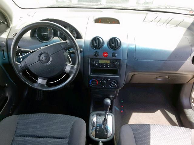 KL1TD56686B653805 - 2006 CHEVROLET AVEO BASE Күміс фото 9