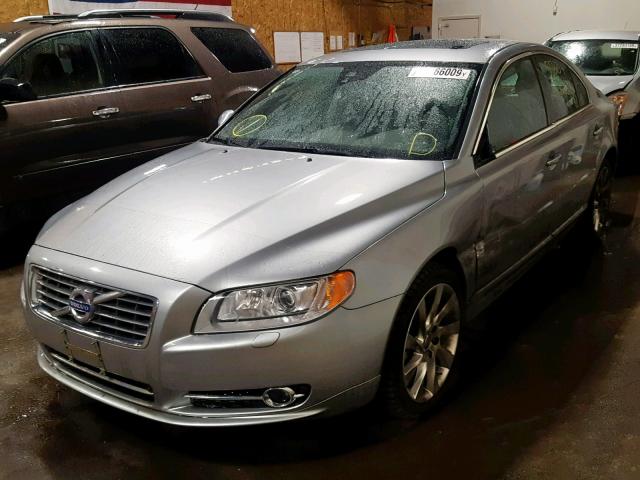 YV1902AH6D1165780 - 2013 VOLVO S80 T6 SILVER photo 2