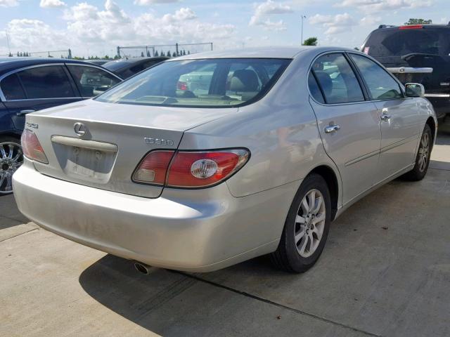 JTHBA30G440011639 - 2004 LEXUS ES 330 SILVER photo 4