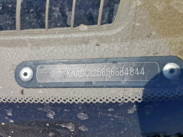 KNADC125656384844 - 2005 KIA RIO GOLD photo 10