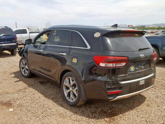 5XYPK4A58GG085832 - 2016 KIA SORENTO SX BLACK photo 3