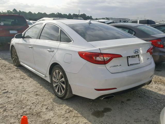 5NPE34AF8FH153597 - 2015 HYUNDAI SONATA SPO WHITE photo 3