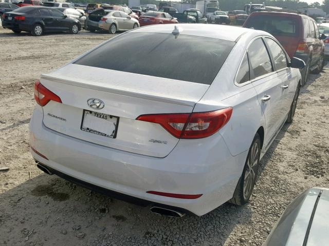 5NPE34AF8FH153597 - 2015 HYUNDAI SONATA SPO WHITE photo 4