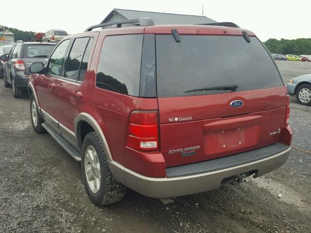 1FMZU84W33UA66575 - 2003 FORD EXPLORER E RED photo 3