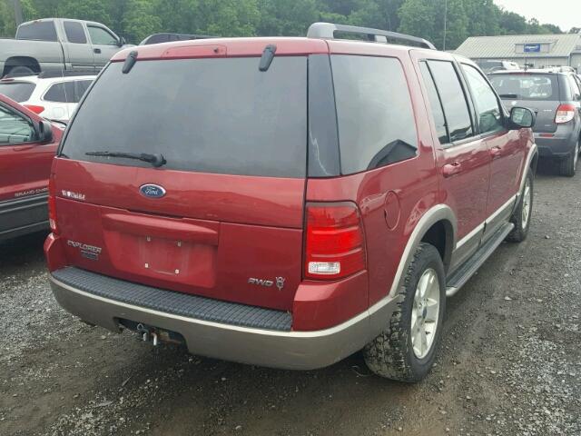 1FMZU84W33UA66575 - 2003 FORD EXPLORER E RED photo 4