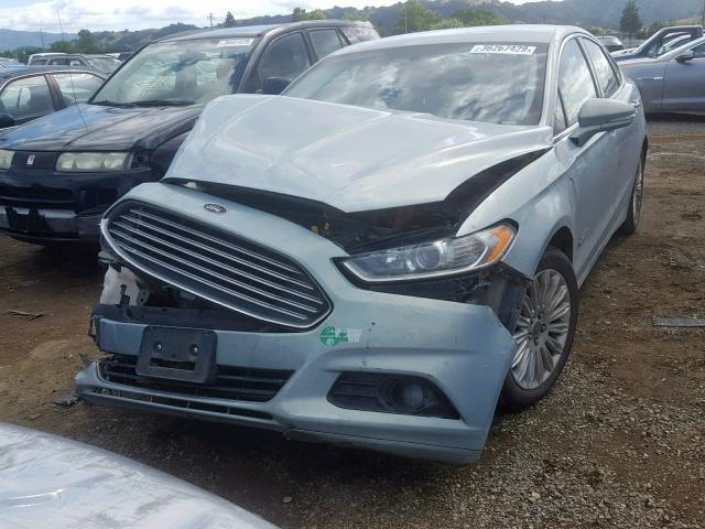 3FA6P0SU0DR386677 - 2013 FORD FUSION TIT TEAL photo 2