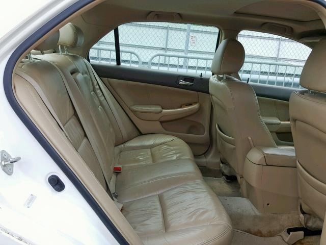 1HGCM66503A033460 - 2003 HONDA ACCORD EX WHITE photo 6