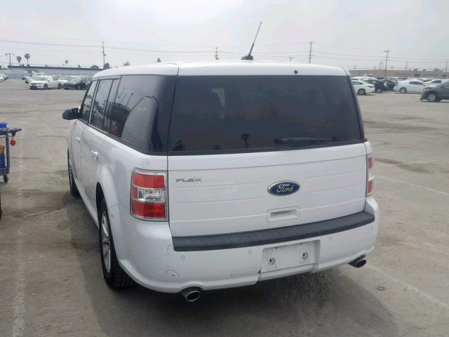 2FMGK5B85EBD25575 - 2014 FORD FLEX SE WHITE photo 3