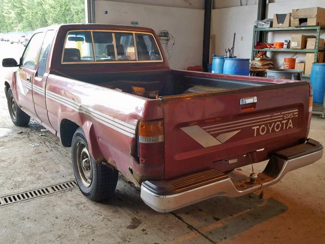 JT4RN93S6L5020867 - 1990 TOYOTA PICKUP 1/2 MAROON photo 3