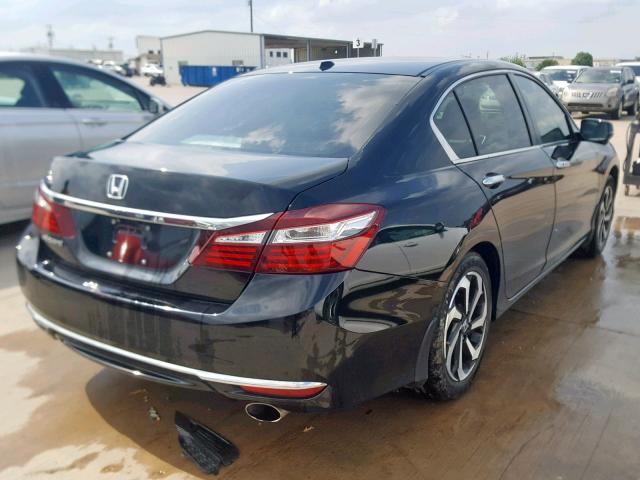 1HGCR2F80GA204296 - 2016 HONDA ACCORD EXL BLACK photo 4