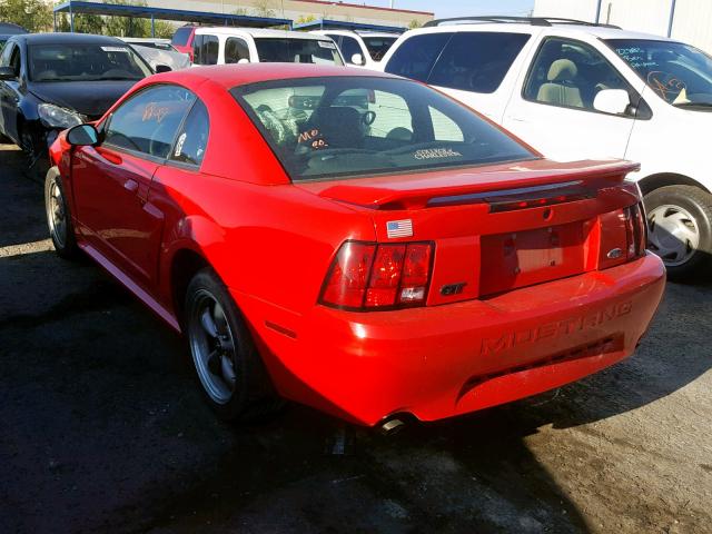 1FAFP42X52F123581 - 2002 FORD MUSTANG GT RED photo 3